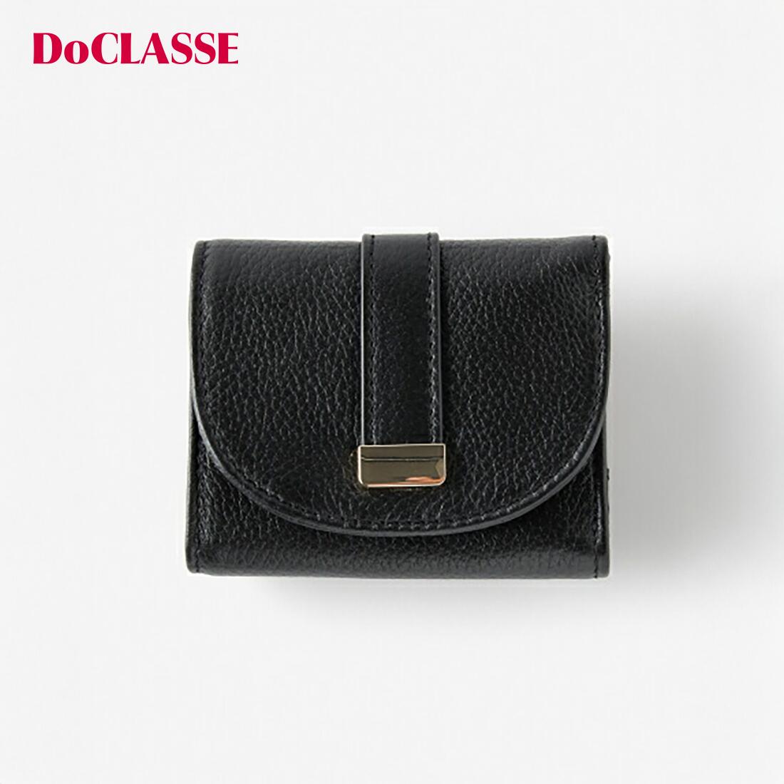 Rakuten - セール10%OFF 【ドゥクラッセ】 本革・三つ折りコンパクトウォレット レディース ( F〜F ) 30代 40代 50代 大人、輝く服 【DoCLASSE】