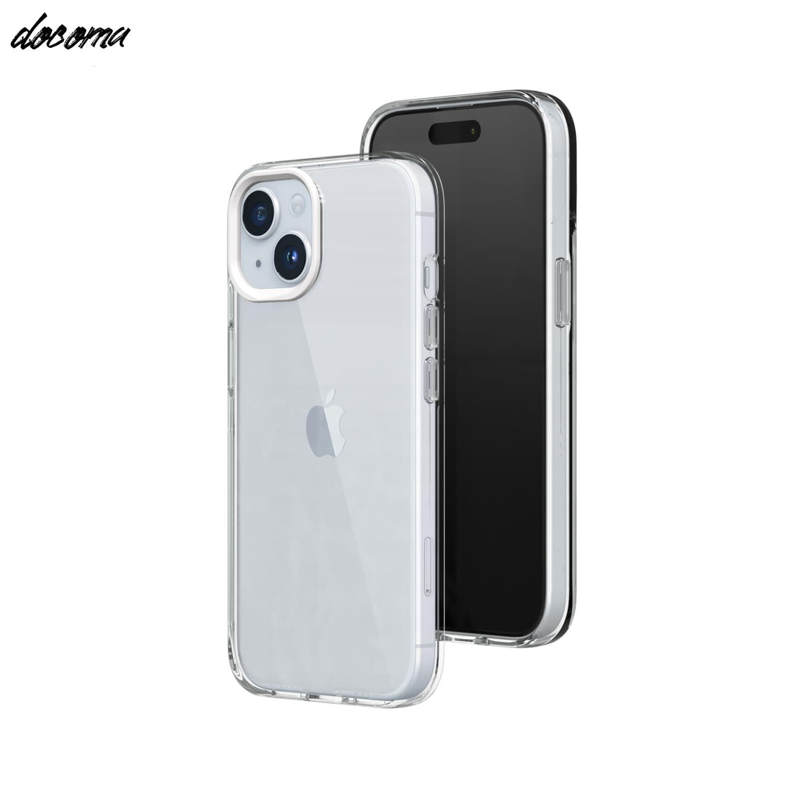 乐天商城 - 【送料無料】[iPhone 15] クリアケース - ホワイト黄変防止 耐衝撃 米軍MIL規格 SGS認証 傷防止 薄型 軽量 高い透明度