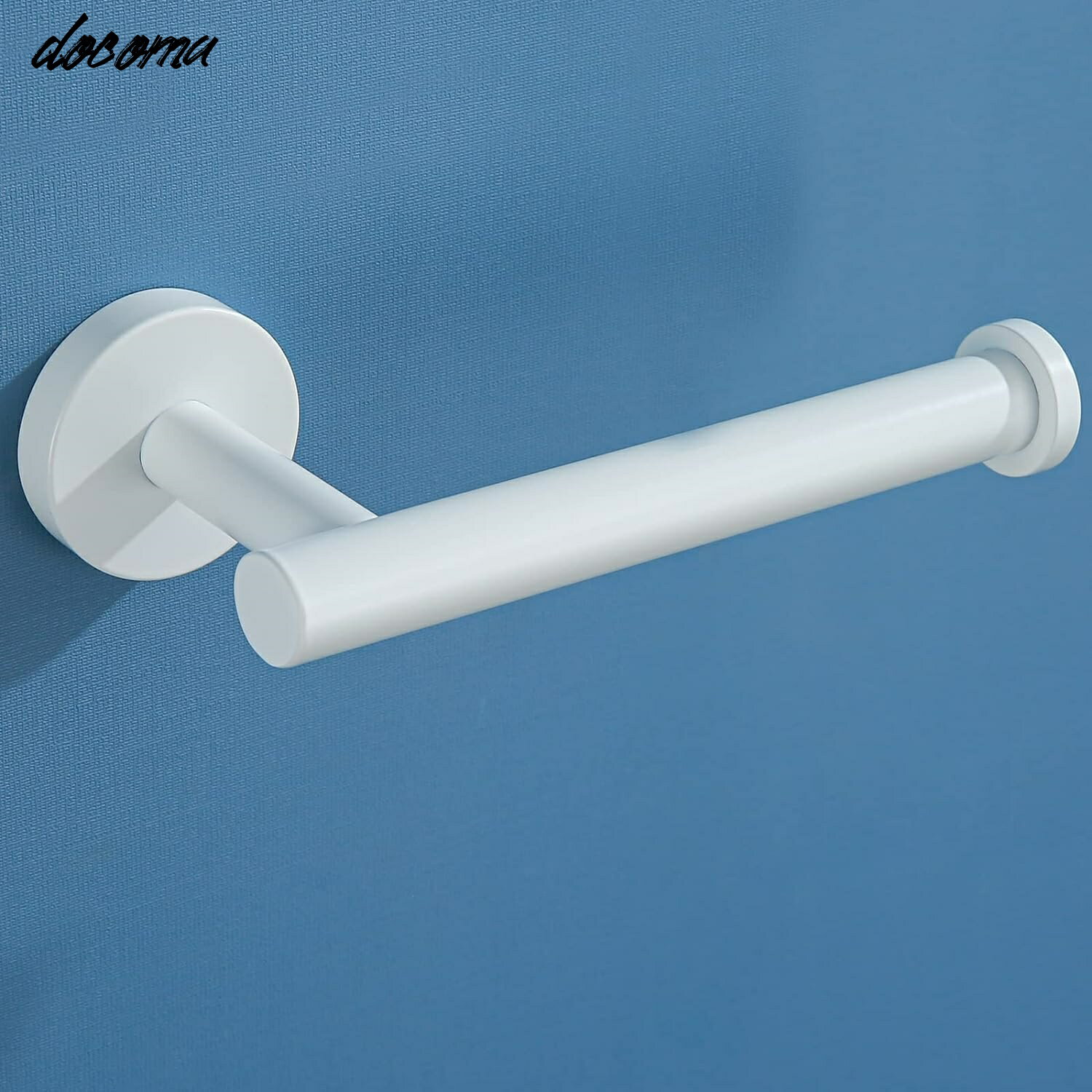 乐天商城 - 【送料無料】トイレットペーパーホルダー ディスペンサー 壁取り付け ラウンドマウント ティッシュスタンド ハンガー バスルーム キッチン 収納 クロム SUS 304 ステンレススチール (ホワイト)