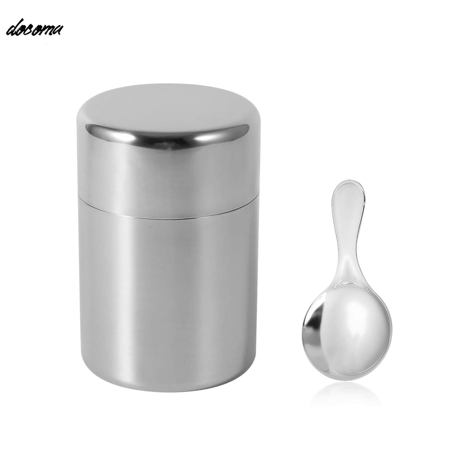 【送料無料】茶筒 保存容器 茶缶 400ml キャニスター お茶缶 コーヒー 紅茶 ステンレス お茶入れ 密閉性が良い 光遮断 鮮度を保つ 食洗機対応 プレゼント (シルバー)