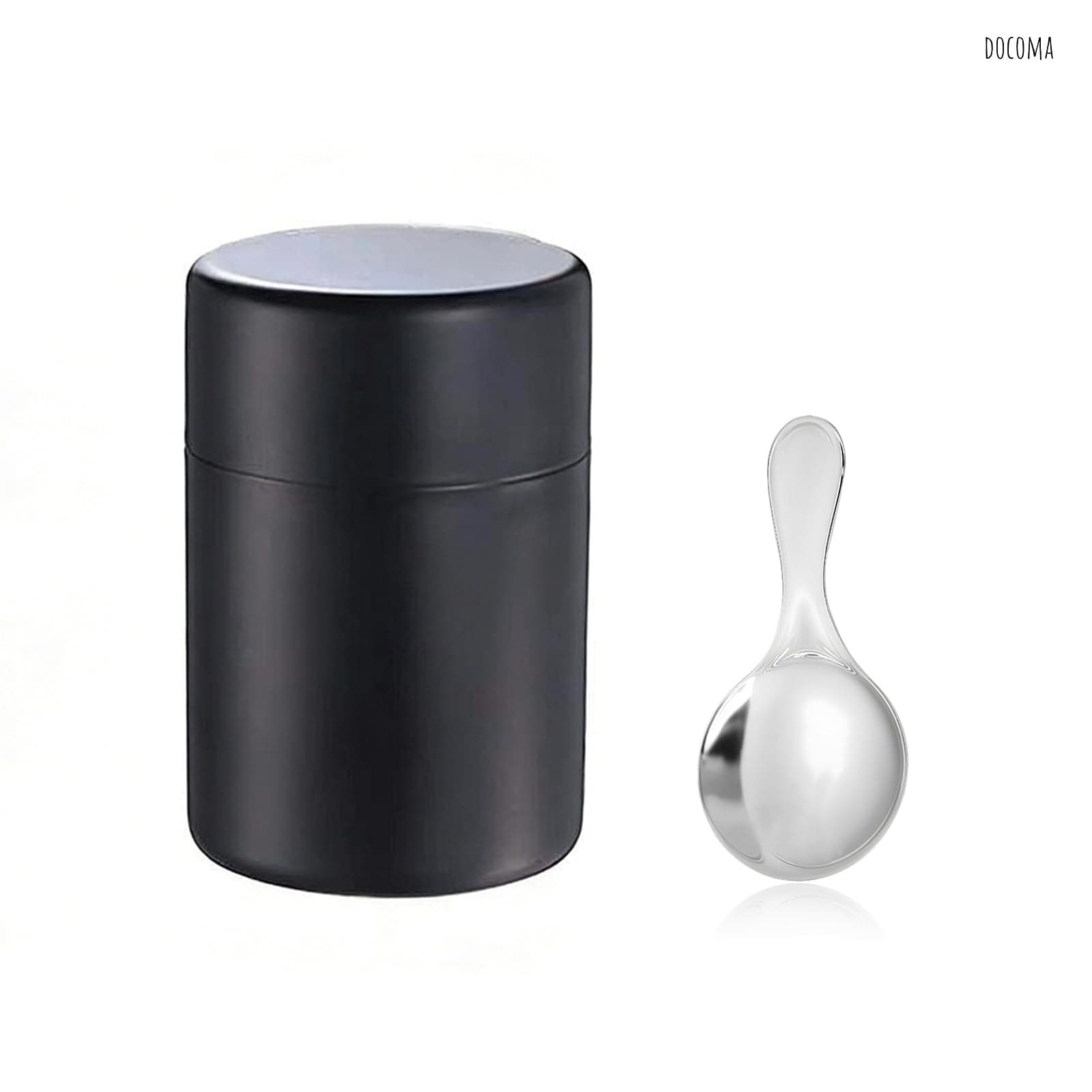 樂天商城 - 【送料無料】茶筒 保存容器 茶缶 400ml キャニスター お茶缶 コーヒー 紅茶 ステンレス お茶入れ 密閉性が良い 光遮断 鮮度を保つ 食洗機対応 プレゼント (ブラック)
