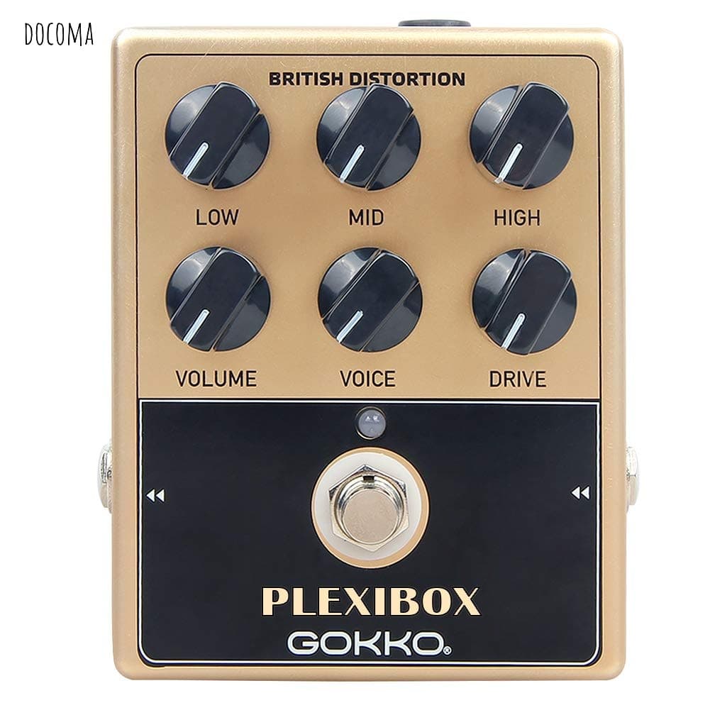 【送料無料】AUDIO アンプ シミュレーター ペダル エフェクター ブリティッシュロックサウンド PLEXIBOX GK-36