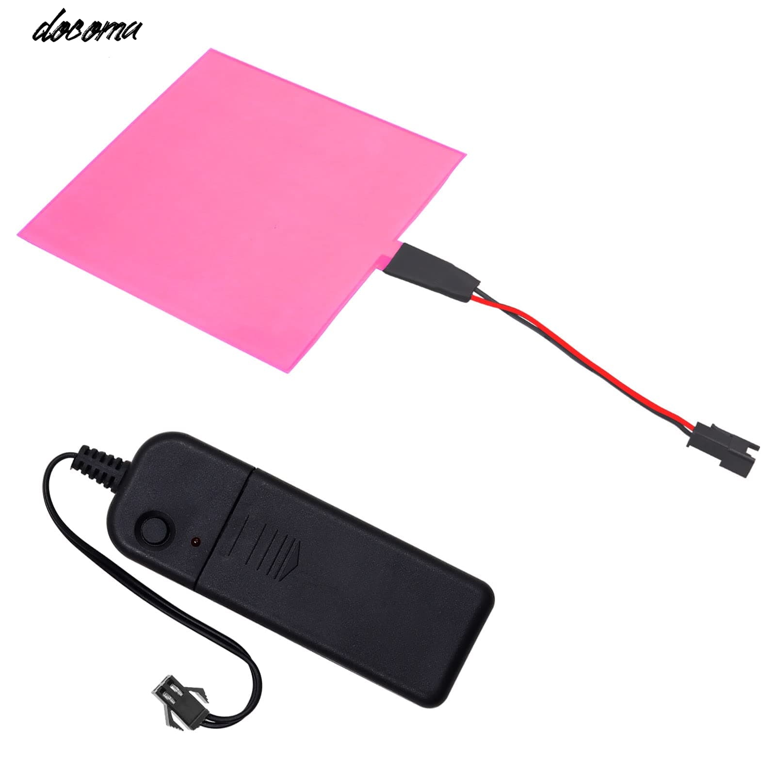 Rakuten - 【送料無料】ELパネル EL照明 elシート 3V 10×10cm 面発光 電源ユニット付き 明るさ クリスマス パーティー デコレーション ウェディング パブ用 常灯→スロー点滅→高速点滅 3種類の発光モード