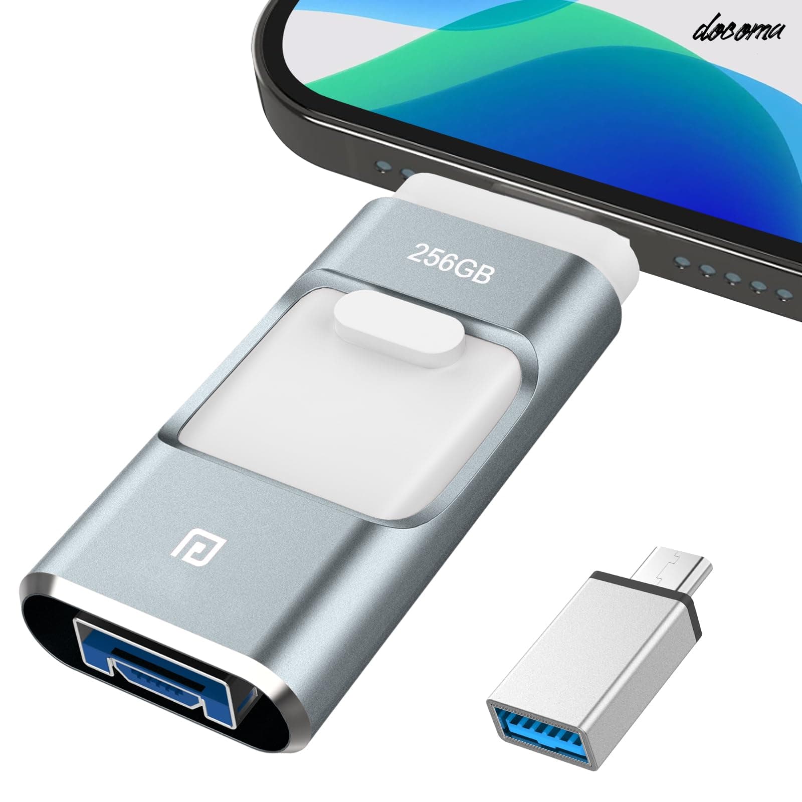 乐天商城 - 【送料無料】専用アプリ不要】4in1 iPhone USBメモリ 256GB 高速 バックアップ iPad対応 usbメモリー 容量不足解消 スライド式 iOS/Type-C/usb/Micro usb搭載 外付けUSB スマホ 写真データ保存 Phone/PC/Macbook/iPad対応 ピンク Phone16/ 15 Pro/14 Plus