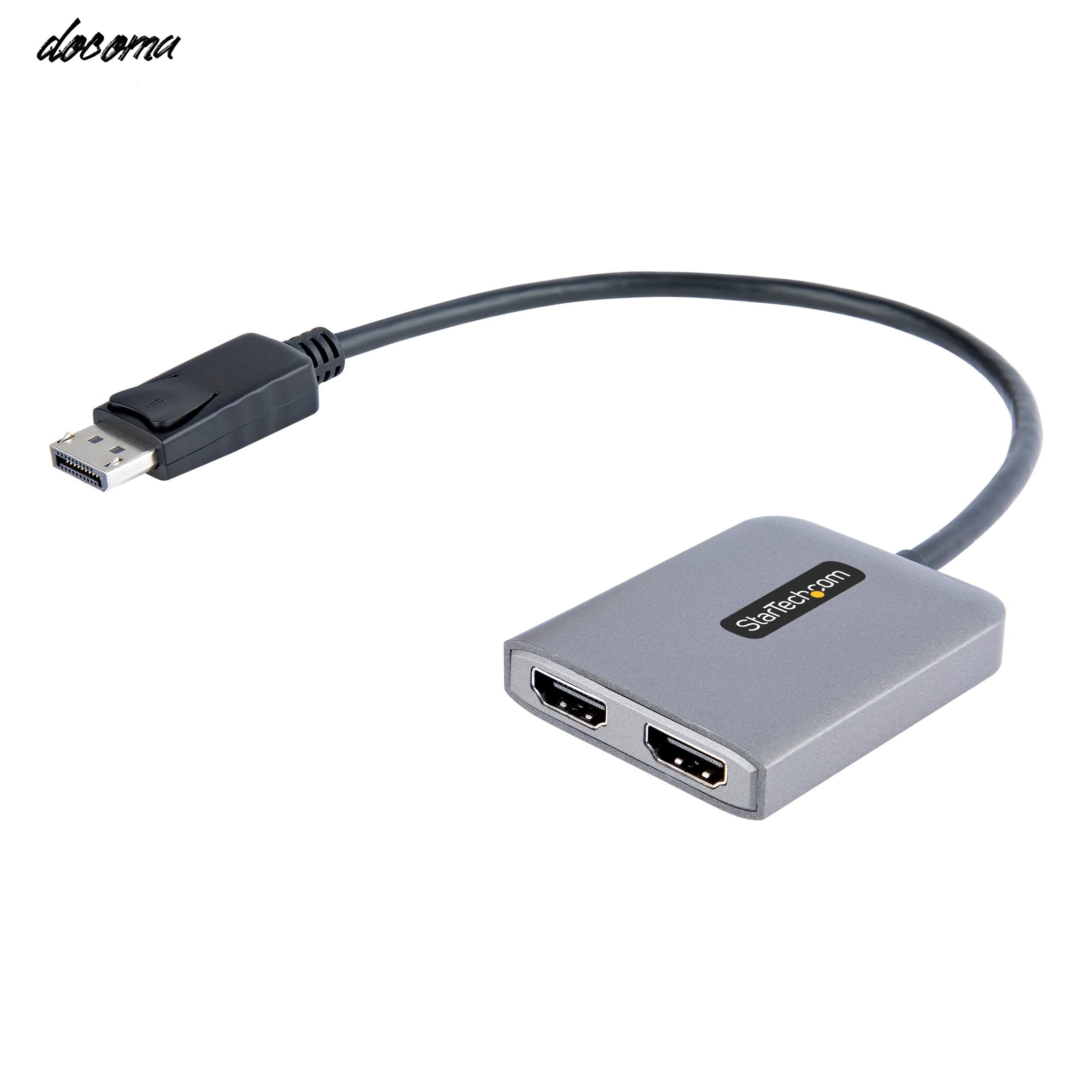 乐天商城 - 【送料無料】StarTech MSTハブ/DisplayPort1.4接続/2画面/4K60Hz HDMI/30cmケーブル/DSC HBR3/デュアルモニター対応マルチディスプレイ変換アダプター/HDMI分配器 MST14DP122HD グレー
