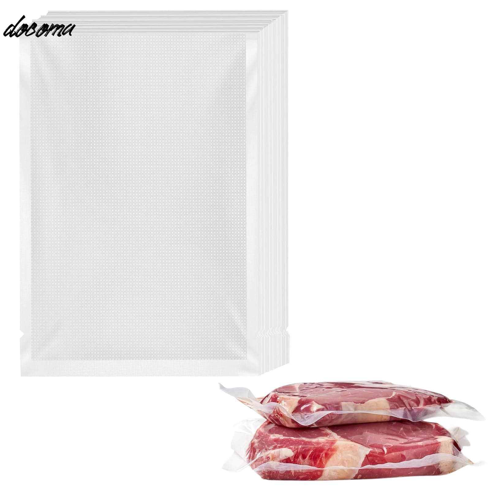 樂天商城 - 【送料無料】真空パック袋 15×20cm×100枚入り 真空パック機専用袋 エンボス加工 真空包装袋 専用抗菌袋 脱気密封 鮮度長持ち 低温調理 食品保存 PA+PE素材 家庭用 業務用