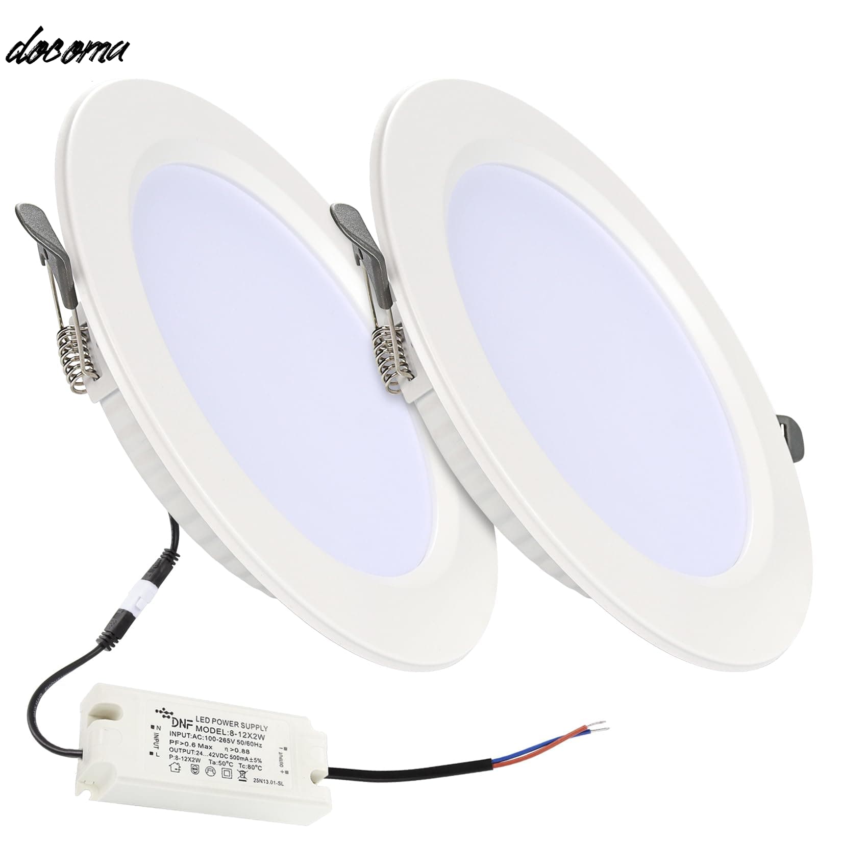 乐天商城 - 【送料無料】φ150 18W 埋め込み式 天井ライト 埋込型LED AC100-265V 調光器非対応 電源外置 工事必要 照射角120度 密閉器具対応 埋込穴φ150mm (電球色)