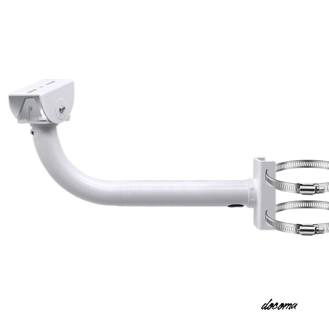 Rakuten - 【送料無料】ポールマウントブラケット【2x付属ステンレスバンド10~30CM】 円柱 角柱 屋外 監視カメラ ドームカメラブラケット ポールブラケット (φ10cm)
