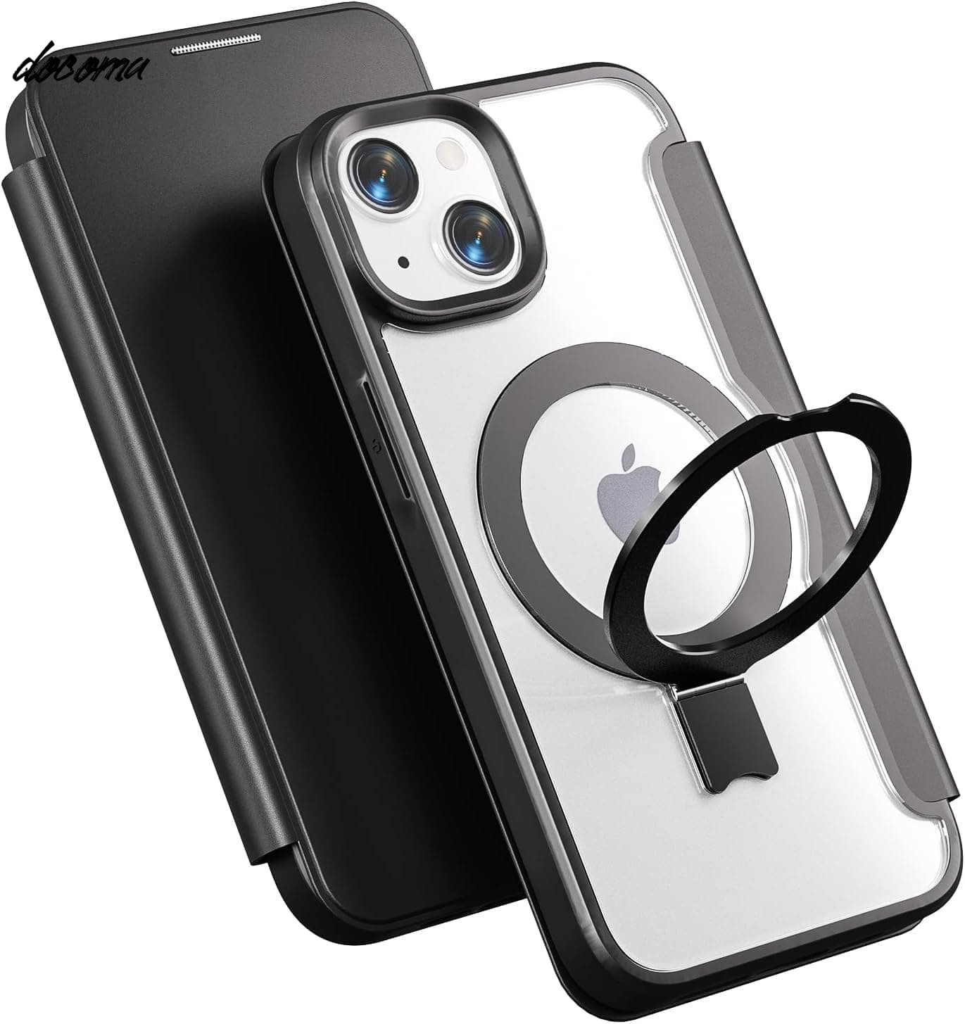【送料無料】多機能スタンド】smhokesu iPhone 13/14兼用 ケース 手帳型 MagSafe充...