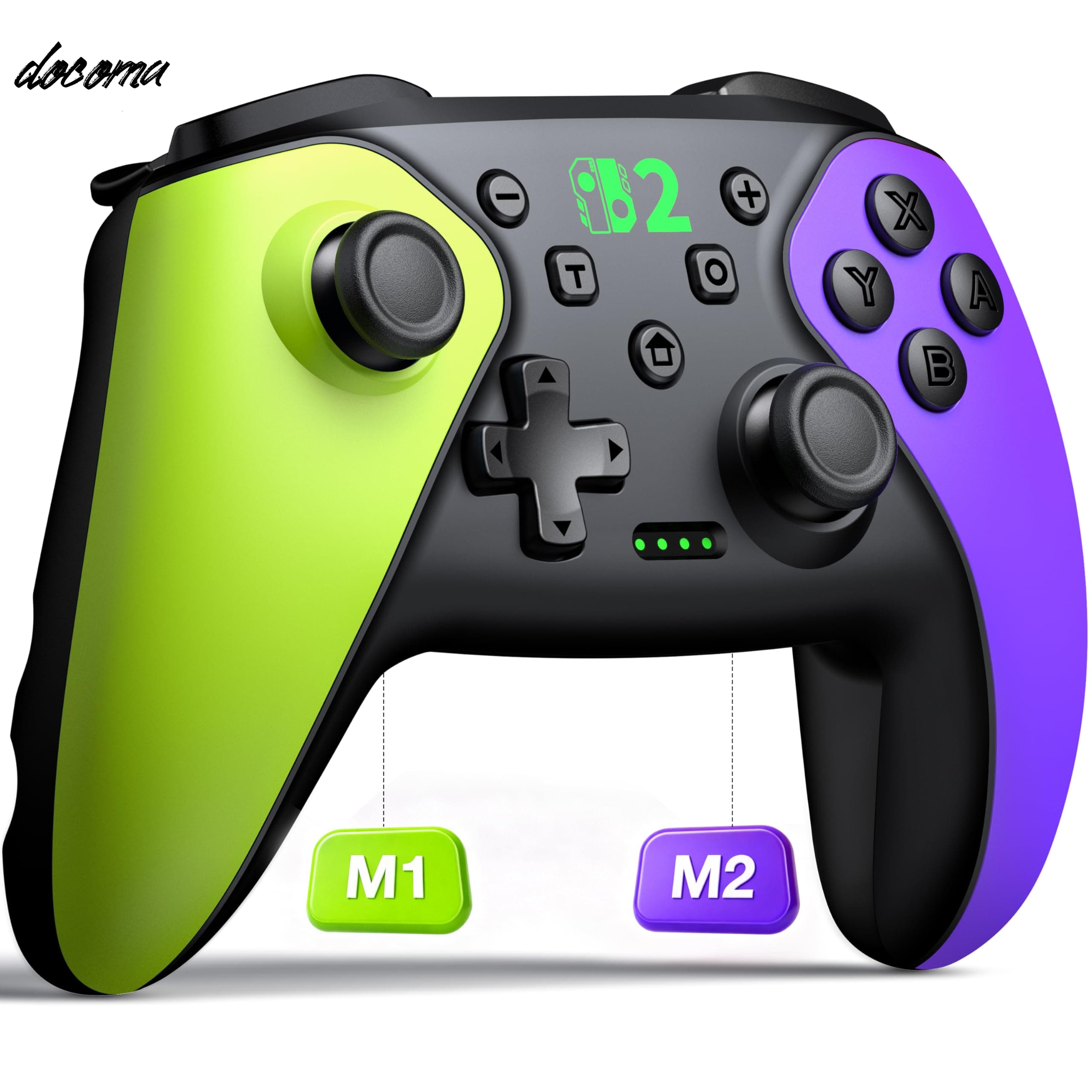 【送料無料】Switch コントローラー Switch1/2代対応 スリープ解除(Switch1のみ)無線Bluetooth接続/背面ボタン付き/マクロ機能/TURBO連射機能/ジャイロセンサー搭載/高耐久ボタン/1000mAh大容量 Switch全世代に対応 Android/IOS/PC対応 日本語取扱説明書付