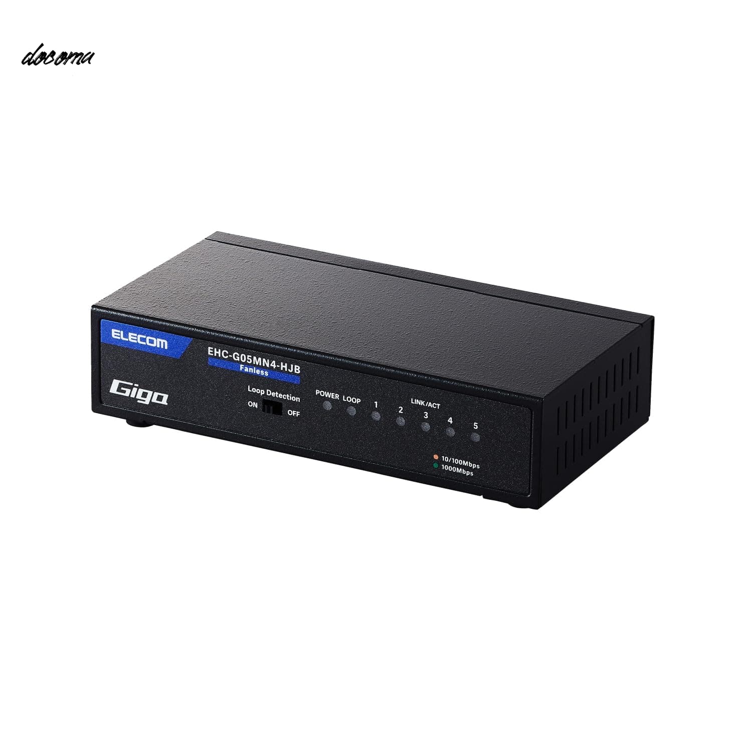 乐天商城 - 【送料無料】Giga対応スイッチングHub 5ポート 金属筐体 磁石付き 電源内蔵モデル ブラック EHC-G05MN4-HJB