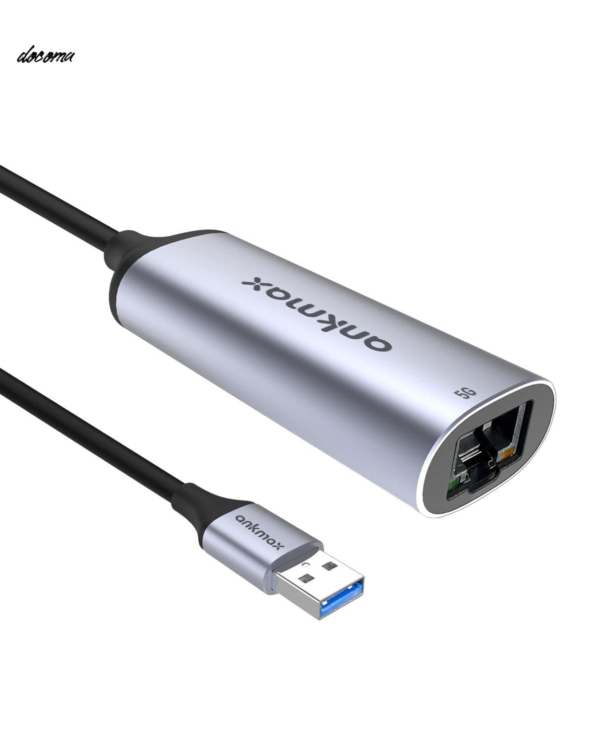 A to LAN 5G変換アダプター Ankmax UA32G5 Type A 有線LANアダプター アルミニウム製ボディ、5Gbps マルチギガ LAN 速度、1GbE/2.5GbE との下位互換性、バスパワー、耐久性、対応 USB A 搭載されるPC タブレットに対応