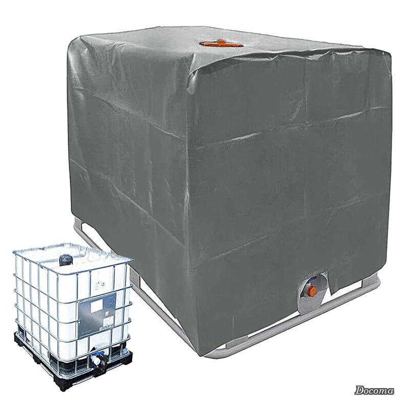 樂天商城 - 【送料無料】雨水タンク保護カバー1000L用 IBCコンテナカバー 防水カバー 屋外 防水シート 防水 防塵 UV保護 折り畳み収納 (シルバー)