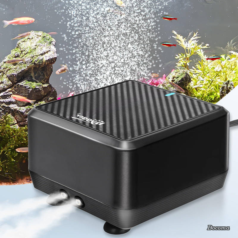 樂天商城 - 【送料無料】強力水槽エアーポンプ 16L/min 2口 酸素ポンプ エアレーション 4mmチューブ対応 水深180cm以下 エア量調節可能 海水・淡水両用 低振動 静音 省エネ 防振 設置簡単 10W