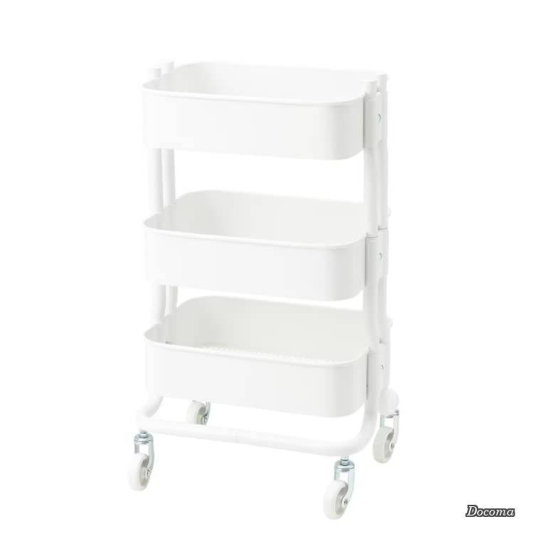 樂天商城 - 【送料無料】RASHULT/ロースフルト：ワゴン38x28x65 cm ホワイト （504.459.90）