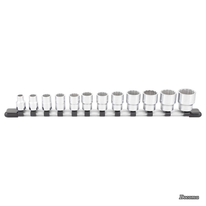 乐天商城 - 【送料無料】ソケットセット(12角・ホルダー付) HD312A 差込角9.5mm(3/8
