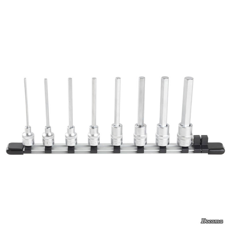 樂天商城 - 【送料無料】ロングヘキサゴンソケットセット(ホルダー付) HH308L 差込角9.5mm(3/8