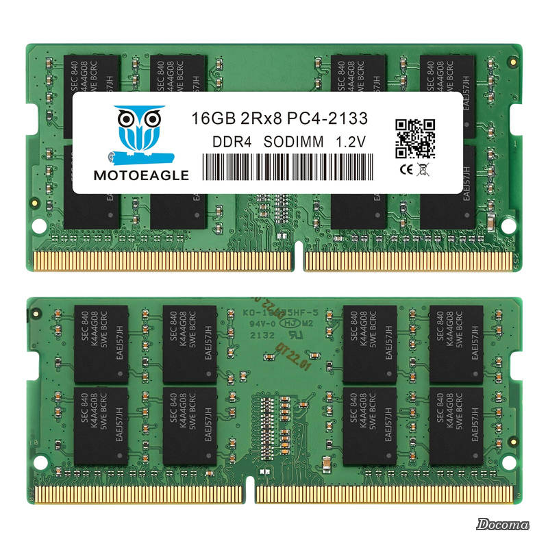 【送料無料】DDR4 2133MHz (DDR4-17000) PC4-17000 (PC4-2133V) 非ECC Unbuffered 1.2V CL15 2Rx8 デュアルランク 260 ピン SODIMM ラップトップ ノートブック PC メモリ RAM