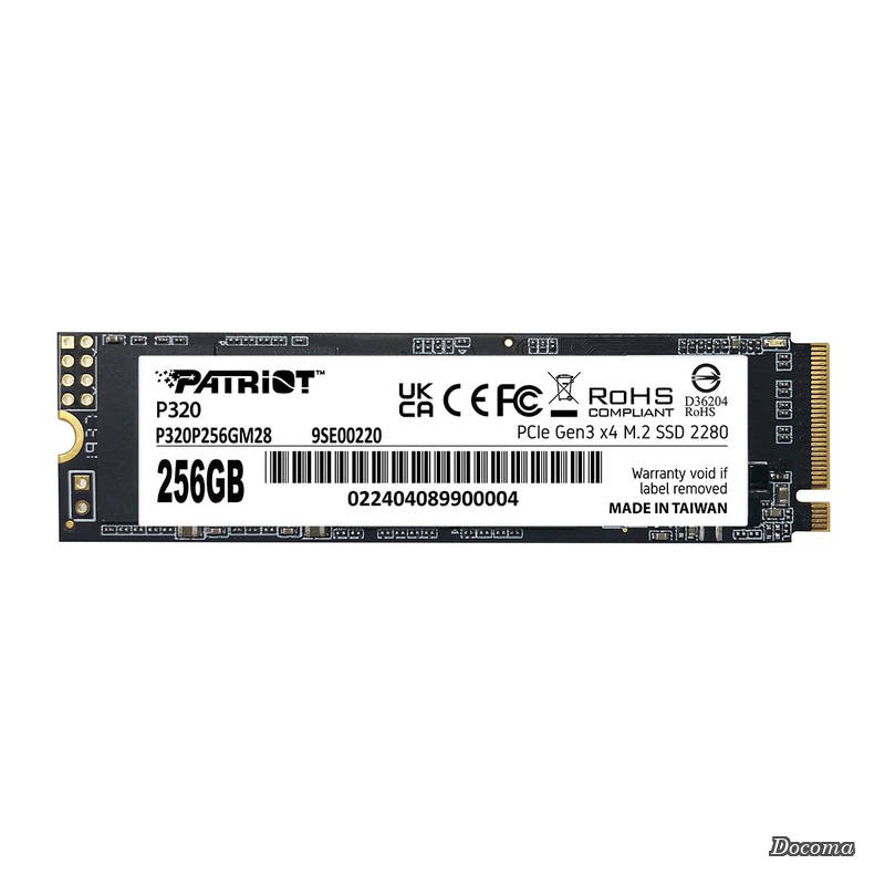 P320 256GB Internal SSD - NVMe PCIe Gen 3x4 - M.2 2280 - Solid State Drive - P320P256GM28