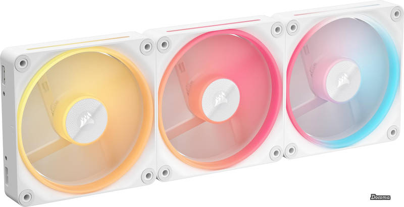 樂天商城 - 【送料無料】iCUE LINK LX120-R RGB スターターキット 120mm PWM PCケースファン デュアルライトループ トリプルパック ホワイト CO-9051054-WW