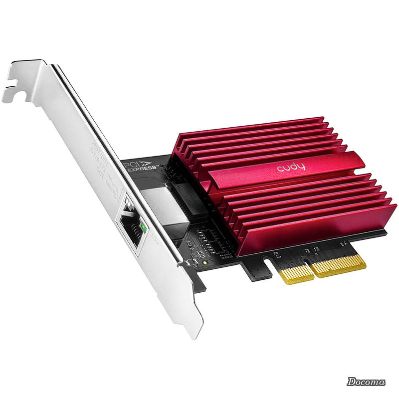 【送料無料】10GB PCIe ネットワークカード 10G Base-T PCIe アダプタ フローコントロール 10ギガビットイーサネットアダプター Windows 11/10 WindowsServer 2022 Linux対応 ネットワークケーブル付き