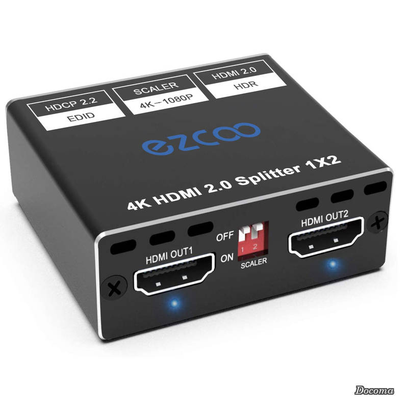 【送料無料】1入力2出力/2出力1入力 4K @60Hz HDR HDC