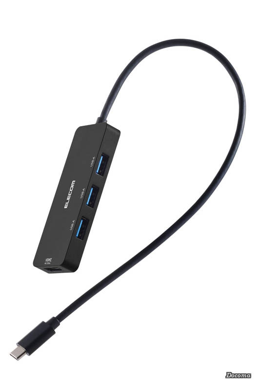 樂天商城 - 【送料無料】USBHUB USB-C バスパワー USB-A×3 HDMI×1 30cm ブラック U3H-MH3006BBK
