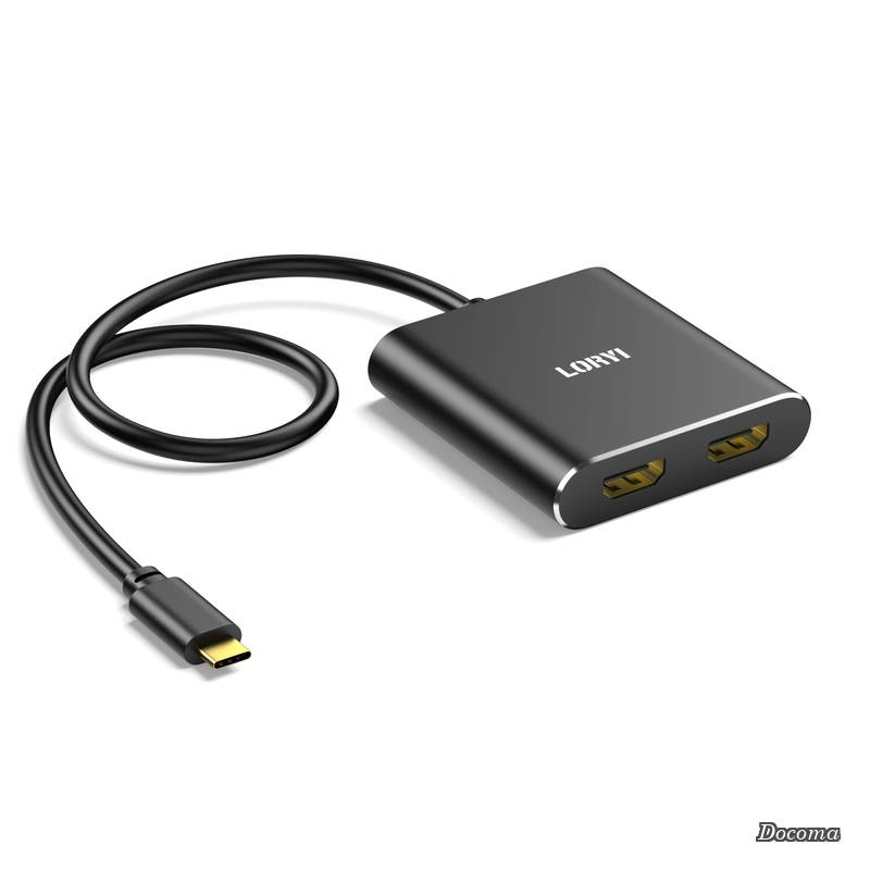 樂天商城 - 【送料無料】C HDMI 変換アダプター HDMI 拡張 2in1 4K@60Hz デュアル hdmi 分配器 拡張モード対応 Hdmi アダプター 複製モード 在宅勤務