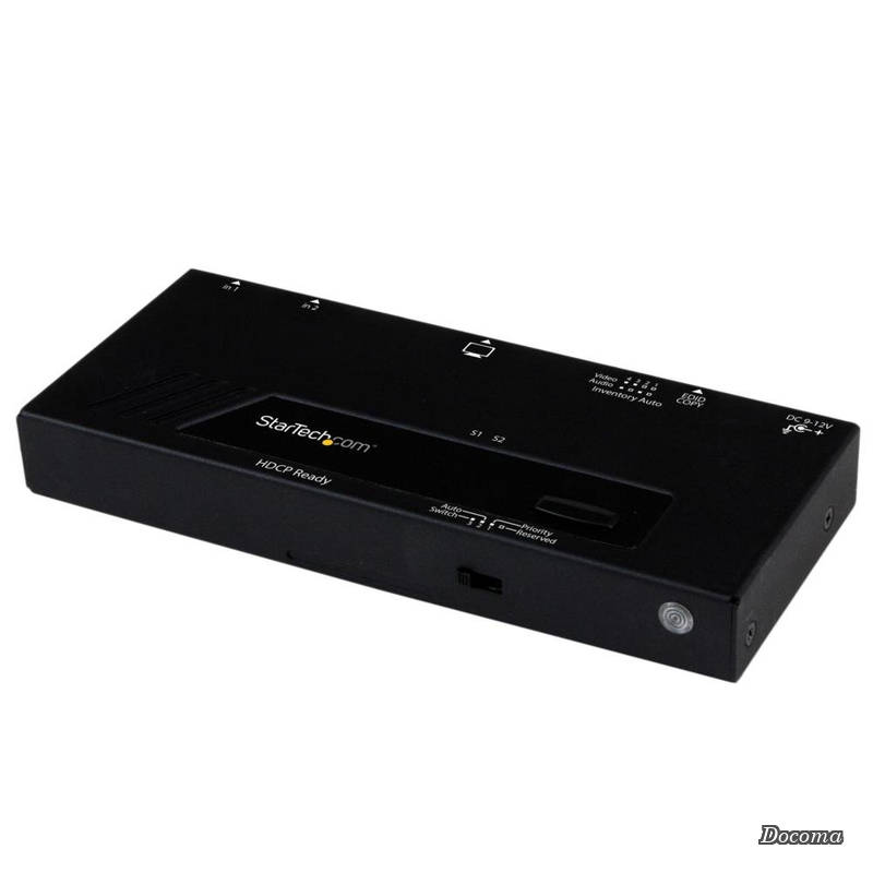 樂天商城 - 【送料無料】2入力1出力HDMIディスプレイ切替器/セレクター/スイッチ 1080p 自動/優先切替機能付き VS221HDQ