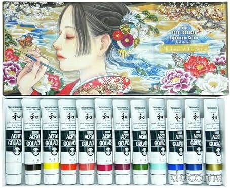商品の特徴・ジャパネスクカラー12色セット・1本あたりの容量：20ml(6号)・商品サイズ：115×275×20mm・商品重量：410g・付属品：kaiteki ART描き下ろしのぬりえお客様都合のキャンセルはお控えください。また他モールにて併売を行っており、Amazon 社のFBA マルチチャネルサービスを一部活用しております。梱包にAmazon ロゴの記載やAmazonの配達員が商品をお届け、また置き配になる可能性がございますので予めご了承ください。