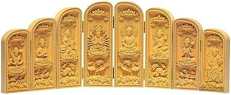 商品の特徴・△ 製品材質：ツゲ（別名：イヌゴマ） / 重量：約361g/ 製品サイズ：高さ:14cm 巾:10cm 奥行:5cm. / 手作業で測ったので少しの誤差が有ります（1cm以内）。 / 専用の化粧箱にお納めしてお届けいたします。・△阿弥陀如来：戌・亥(いぬ・いのしし)年生まれの人のお守り本尊//千手観音菩薩：子(ねずみ)年生まれのお守り本尊//文殊菩薩：卯(うさぎ)年生まれのお守り本尊//普賢菩薩：辰・巳(たつ・へび)年生まれのお守り本尊//大日如来：未・申(ひつじ・さる)年生まれのお守り本尊//勢至菩薩：午(うま)年生まれのお守り本尊//虚空蔵菩薩：丑・寅(うし・とら)年生まれのお守り本尊//不動明王：酉(とり)年生まれの人のお守り本尊。・△ 伝統を踏まえた高度な彫刻技術を持つ熟練の仏師が、一つ一つ心を込めて彫り上げました。その尊顔を拝するとき、仏の大慈悲を感じ、自然と心の安らぎが得られます。・△ 製品写真説明：本製品の写真はすべて実物写真、顧客にリアル効果を見せることに努めておりますが、光と画面等によって多少の色違いがあるかもしれないので、品質上では問題はありません。ご了承ください。・※ 親愛なるお客様、お購入する時、「The Changer」を選択してください。 1、顧客の問い合わせに対する迅速的な対応を提供できます。（10時間以内に顧客の問い合わせに満足のいく返答を提供するという承諾があります） 2、木材製品の特殊な属性により、不良品の割合が高いため、厳格な選択が必要です。 製品の経歴：工場の不良品検査ー会社の対応人員不良品検査ー出荷前検査、ほぼ完璧な製品をお客様のところに送られることを確保します。お客様都合のキャンセルはお控えください。また他モールにて併売を行っており、Amazon 社のFBA マルチチャネルサービスを一部活用しております。梱包にAmazon ロゴの記載やAmazonの配達員が商品をお届け、また置き配になる可能性がございますので予めご了承ください。