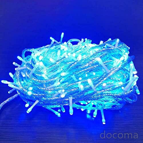 【送料無料】LEDイルミネーション 500球 30m 8パターン 防水 高輝度 ブルー クリスマス装飾 屋内屋外兼用