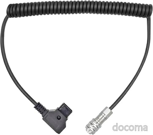 D-Tap 電源ケーブル Weipu 2ピン SF6 メス Pタップ コイル状 57-200cm BMPCC 4K 6K 6KPro 対応 プッシュプルロック 長時間撮影 スタジオ用 アクセサリー