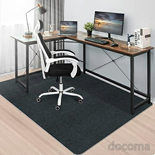 【送料無料】デスクチェアマット 大判160×140cm 厚さ5mm 床保護 傷防止 騒音軽減 ...