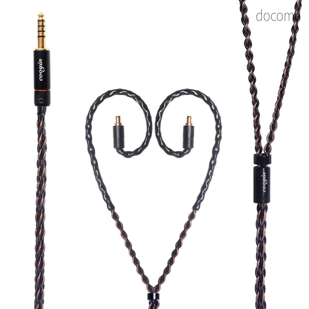 Rakuten - 【送料無料】イヤホン ケーブル OCC 8芯 単結晶銅と銀メッキ単結晶銅 Sennheiser用 ie500pro、ie400pro、ie100pro等に適合 4.4mm ストレート型