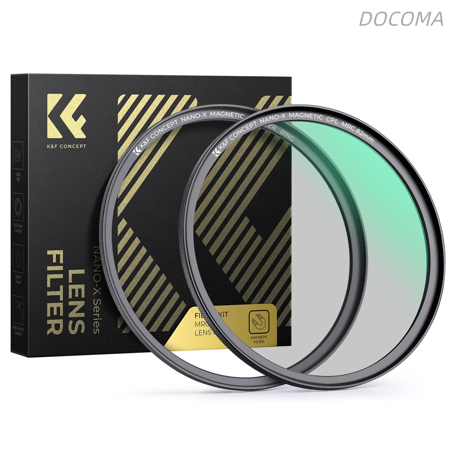 乐天商城 - 【送料無料】CONCEPT 72mm マグネットC-PLフィルター+マグネットアダプターリング 磁気吸着 装着便利 円偏光 色彩コントラスト 反射調整用 28層ナノコーティング 超薄型 撥水防汚キズ防止 風景撮影最適 （NANO-Xシリーズ）