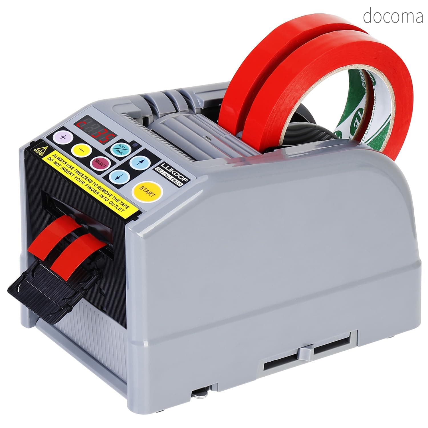 Rakuten - 【送料無料】マスキングテープ対応 テープディスペンサー 業務用大巻／小巻両用 テープ長さ設定可能 コンパクト設計 物流 保管 梱包用 工場用 作業効率 UP 日本国内仕様 日本語マニュアル付く