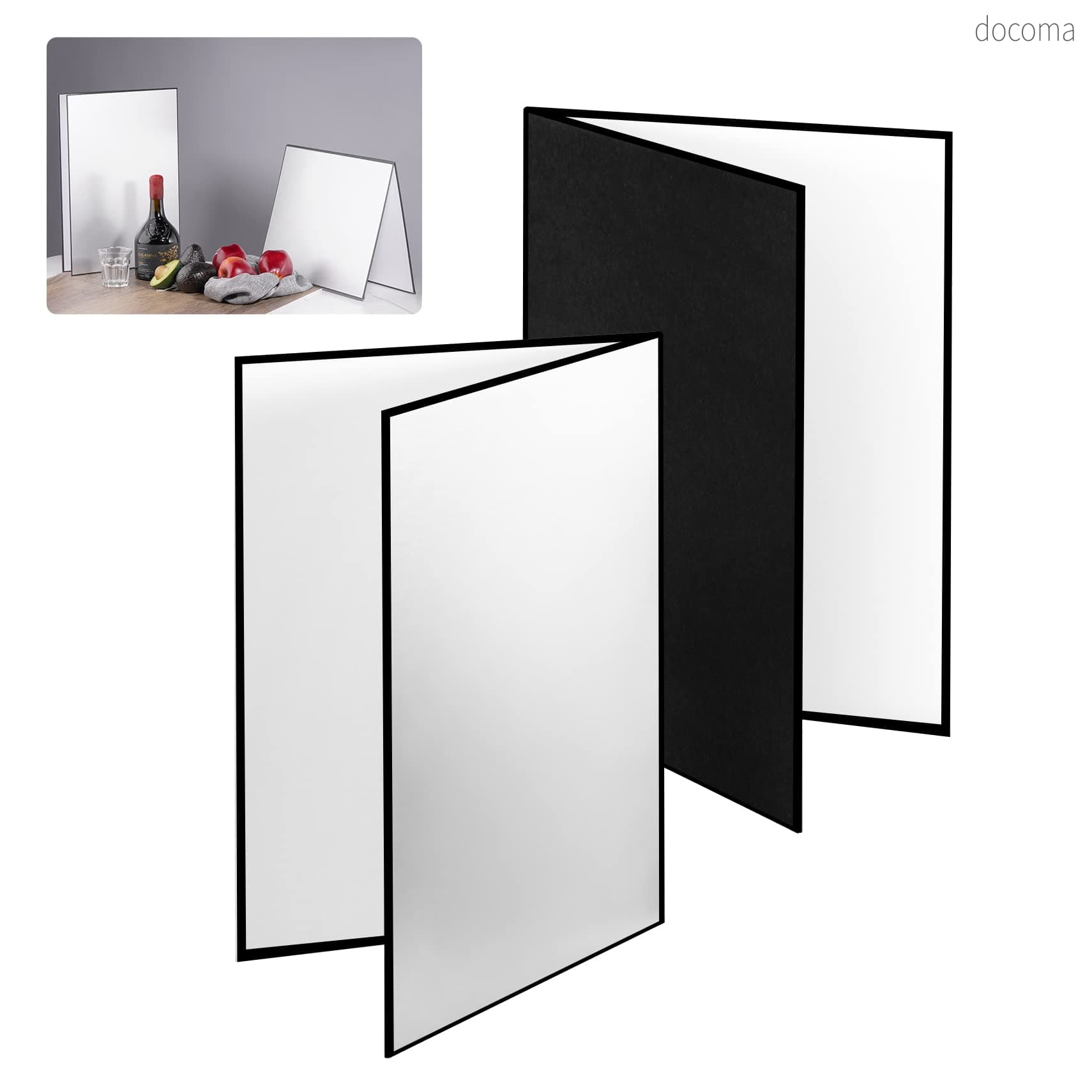 樂天商城 - 【送料無料】レフ板 反射板 3-in-1 ライティング道具 商品撮影用 29.7x42cm A3サイズ 1枚で3色対応-銀/白/黒 補光/吸光/輪郭強調 縦式 折り畳み コンパクト 2枚セット