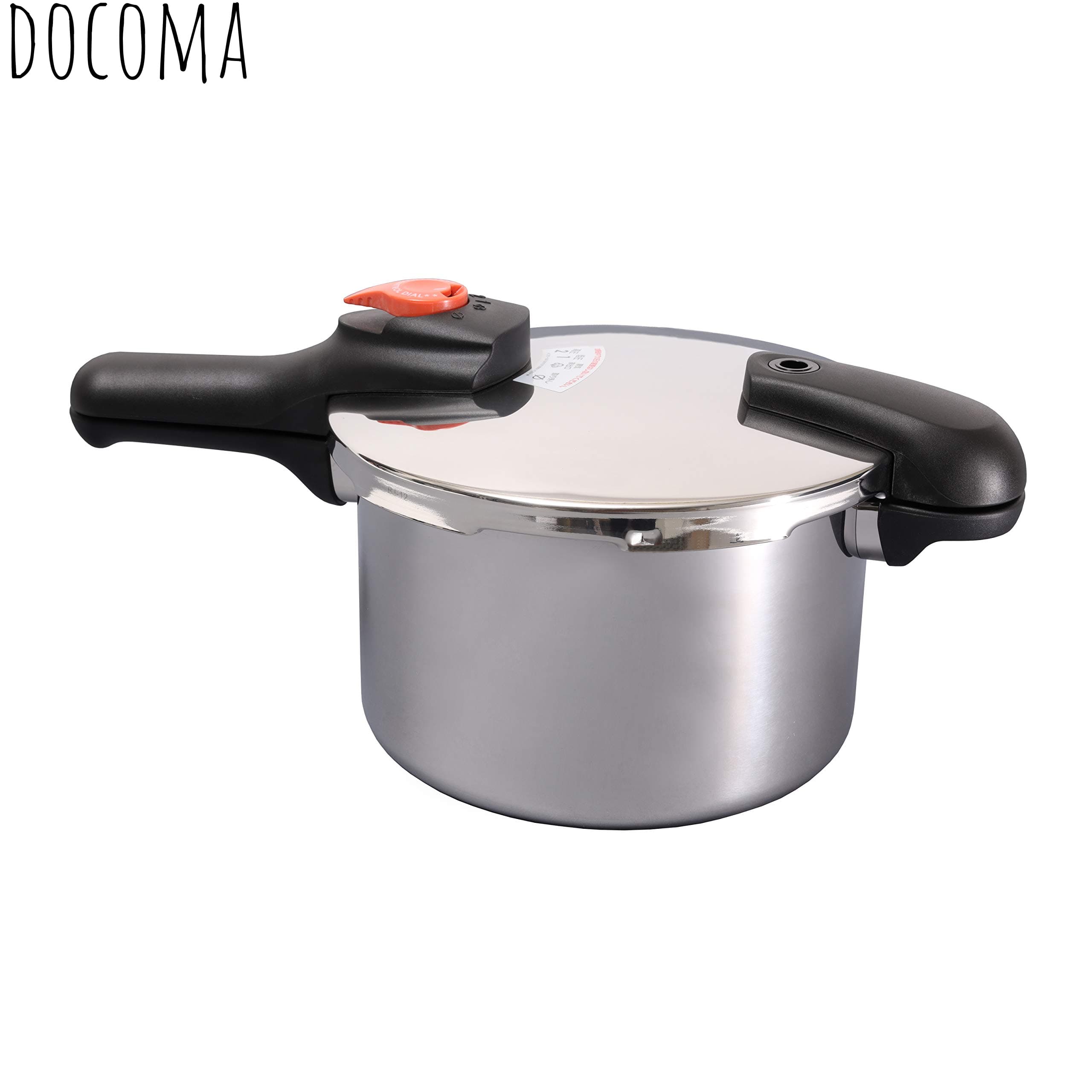 乐天商城 - 【送料無料】片手 圧力鍋 5.5L IH対応 ステンレス 圧力切替式 レシピ付 節約クック H-5437