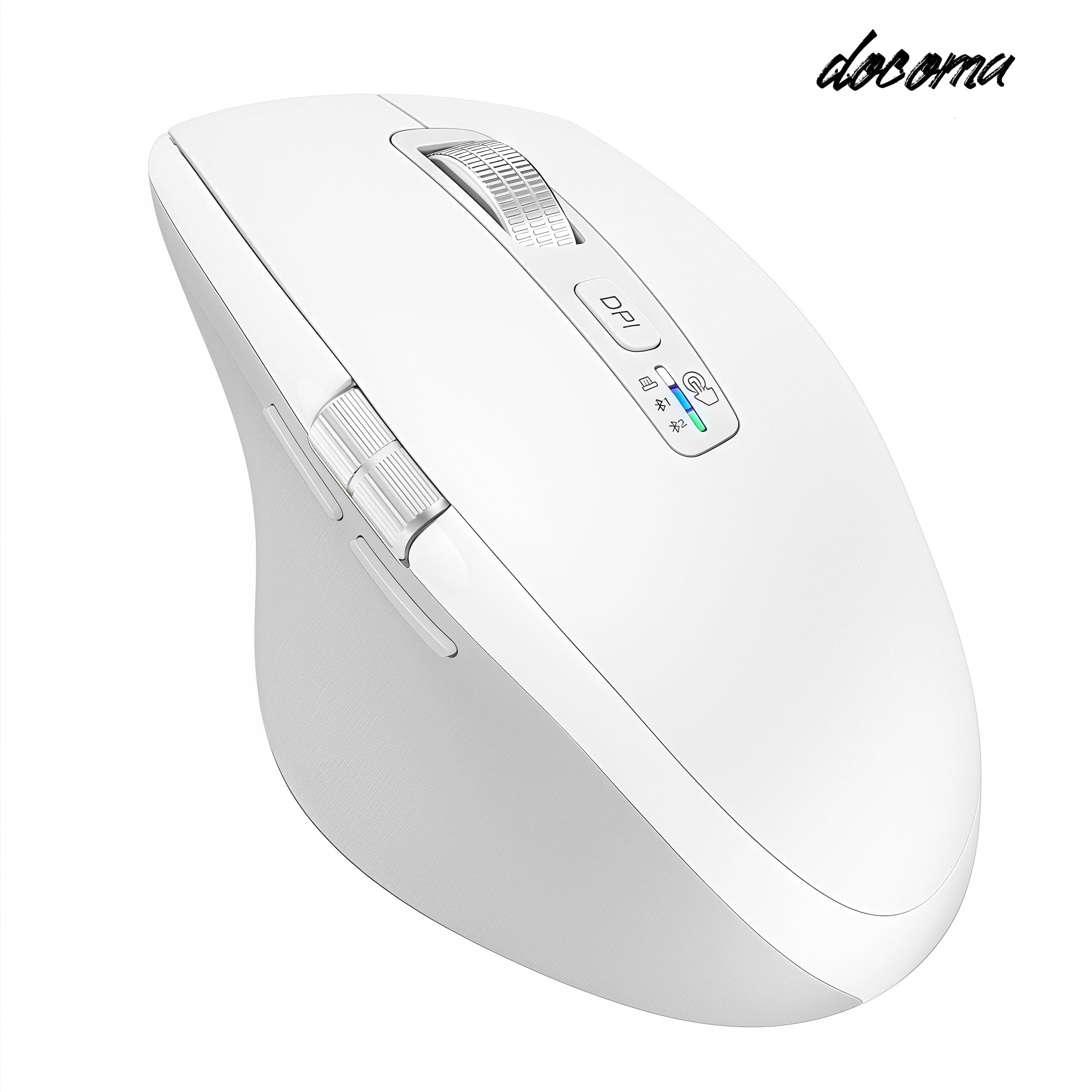 乐天商城 - 【送料無料】高速スクロール サイドサムスクロール DPI切替 マルチデバイス対応 切替簡単 人間工学 サイレント 単3電池付き ホワイト