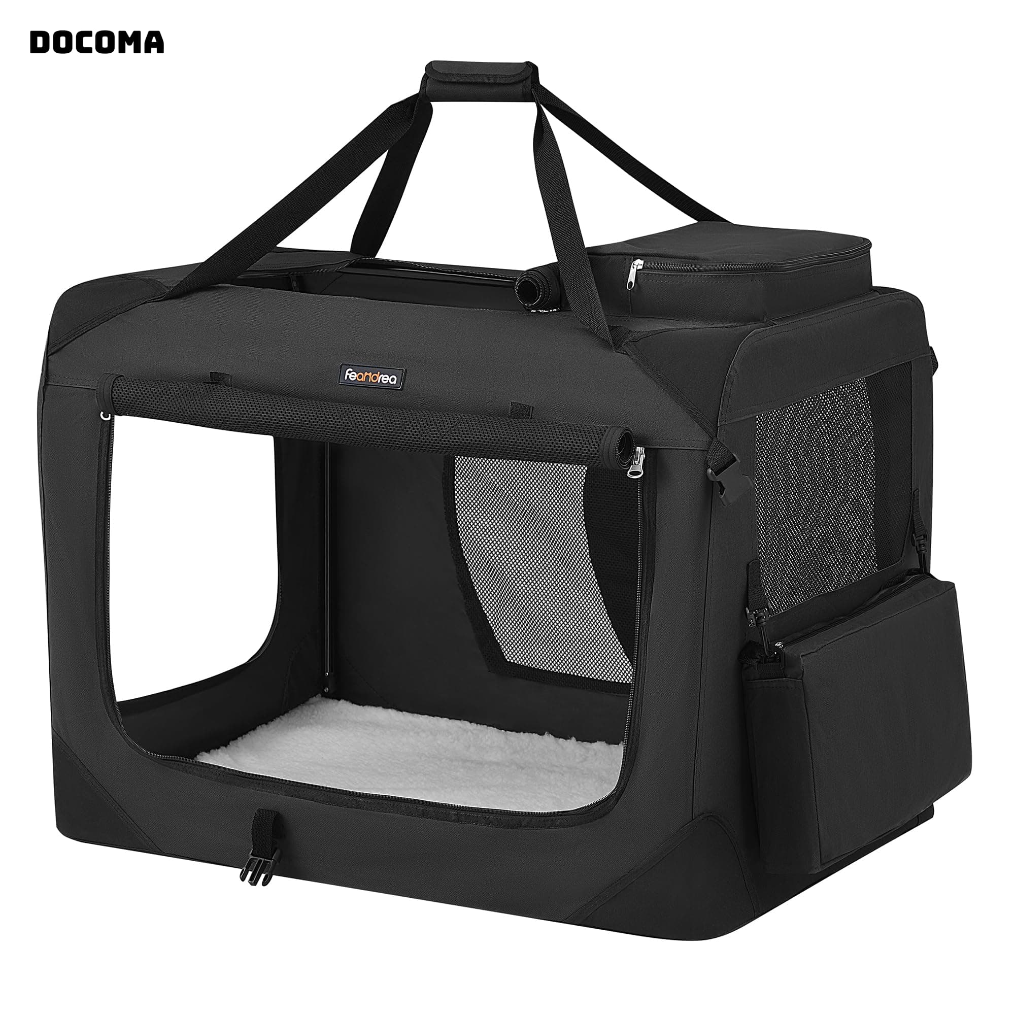 【送料無料】キャリーバッグ 大型犬 変形しないデザイン 耐噛み 81×58×58cm 折りたたみ ペット用品 NPDC80H