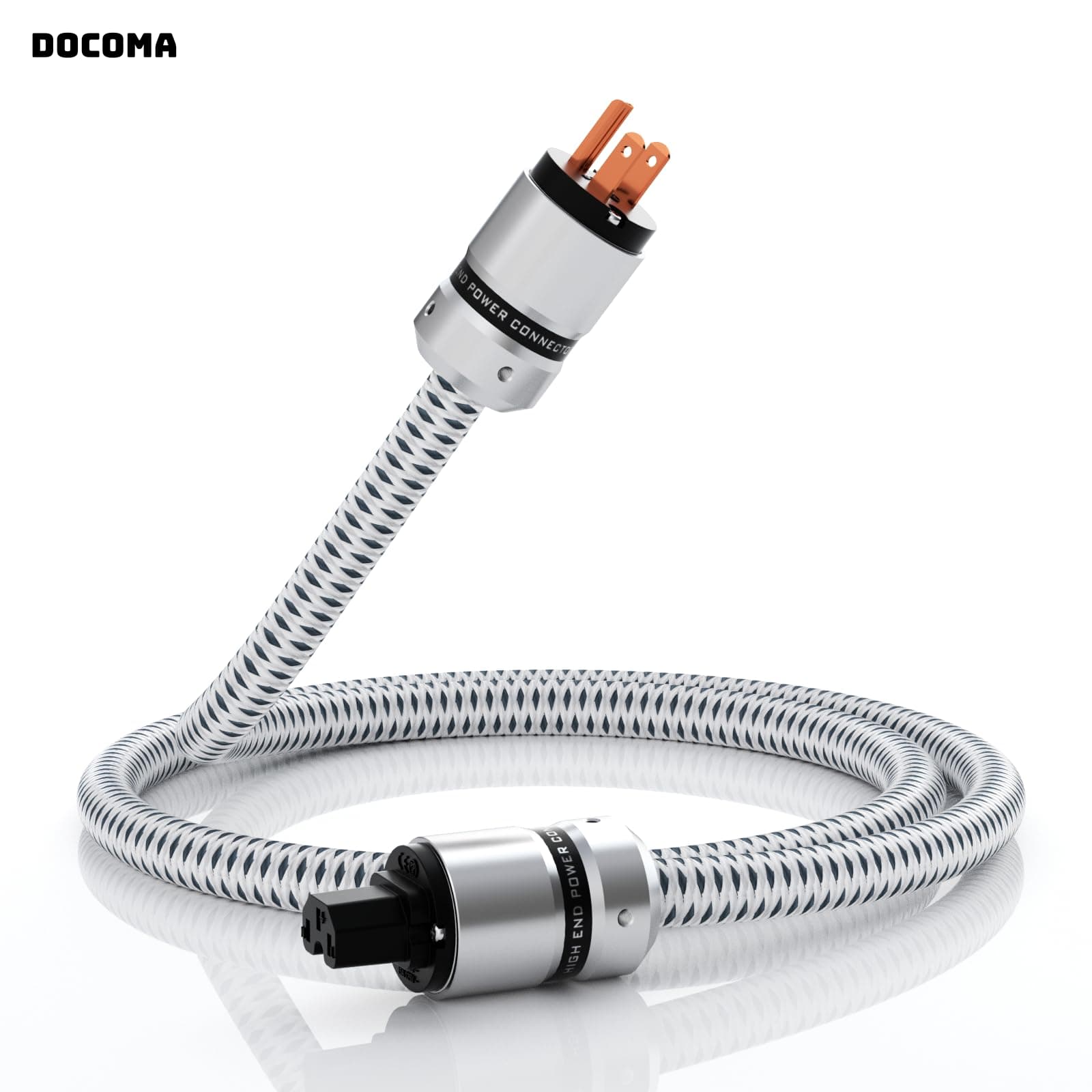 乐天商城 - 【送料無料】12AWG オーディオ電源ケーブル 純銅OFC 3ピン 125V/15A ac電源コード IEC320 C13コネクタ ナイロン編組電源スリーブ オーディオ用電源コード 耐久性 ホームシアター、AVレシーバー、パワーフィルタ、アンプ、サウンドシステム用(1.5M)