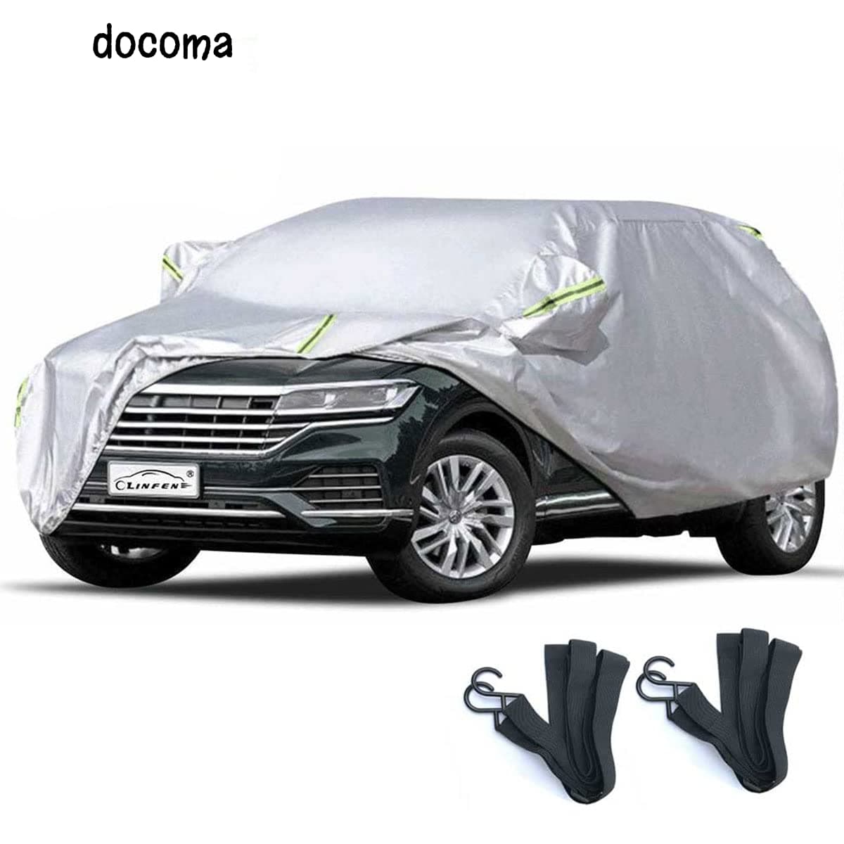 樂天商城 - 【送料無料】車 カバー 防水性アップ ボディカバー カーカバー 自動車カバー 防水防塵防輻射紫外線 黄砂対策 耐強風 強力なゴムバンド 防風ロープ付き コンパクト ミニバン セダン ワゴン SUV 汎用 (SUV車L:485×190×185cm)