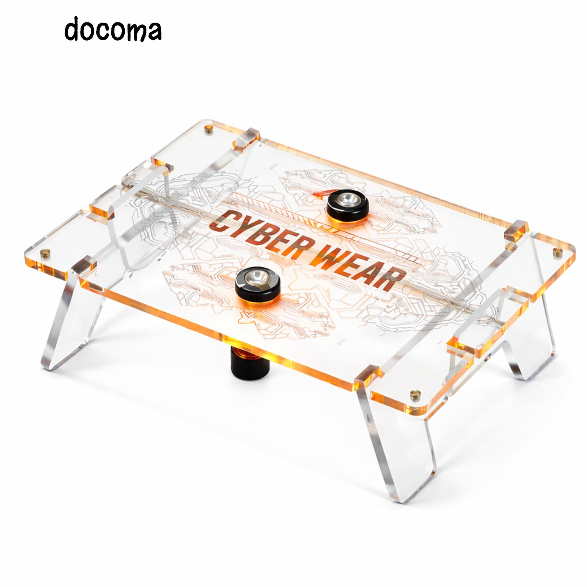 乐天商城 - 【送料無料】ミニテーブル キャンプ用 透明 アウトドアテーブル ソロキャンプ ガレージ インテリア対応 軽量 コンパクト