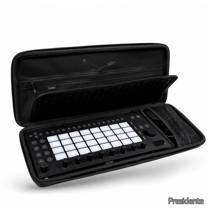 樂天商城 - 【送料無料】カスタムプロダクションステーションケース Ableton Move対応ケーブルコンパートメント内側にメッシュポケット付き固定デザインコンパクトトラベルケース