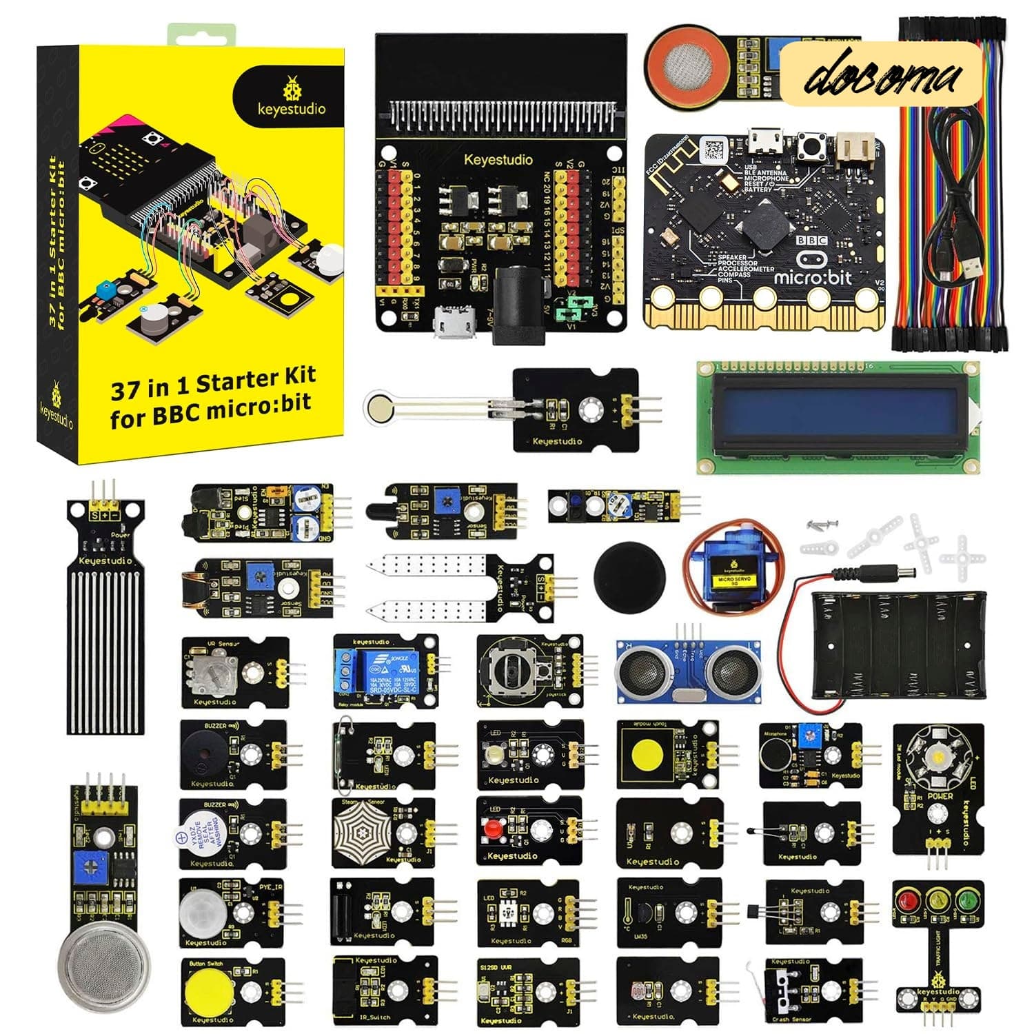 【送料無料】37センサースターターキット Micro:bit V2付き 10代から大人まで簡単に学べるmicrobitコーディング