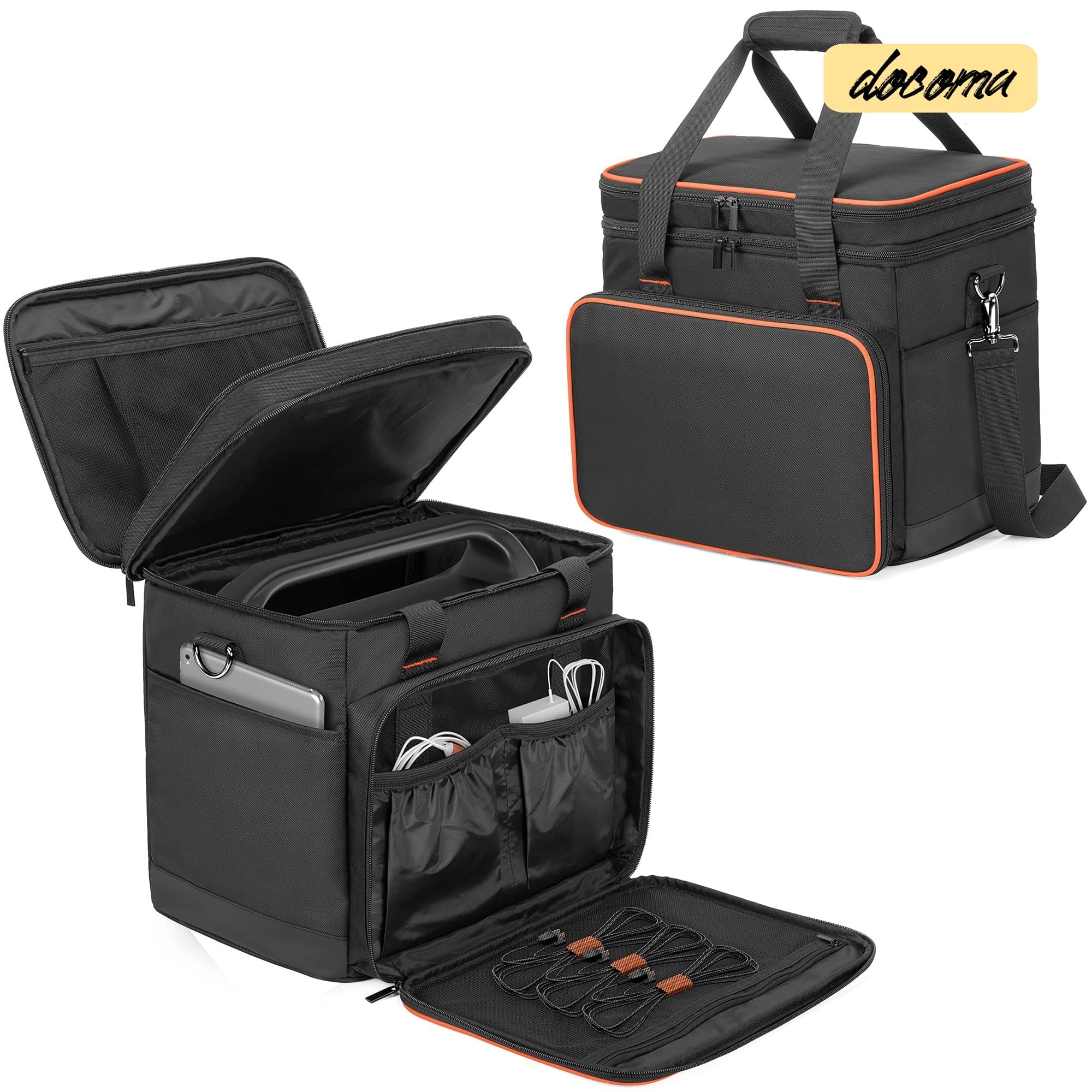 【送料無料】ポータブル電源 ケース Jackery 1000に適合して ポータブル電源 バッグ P10 滑り止めパッド付き 防塵 防水 耐衝撃 ポータブル電源 収納バッグ (L(1000Wに対応))