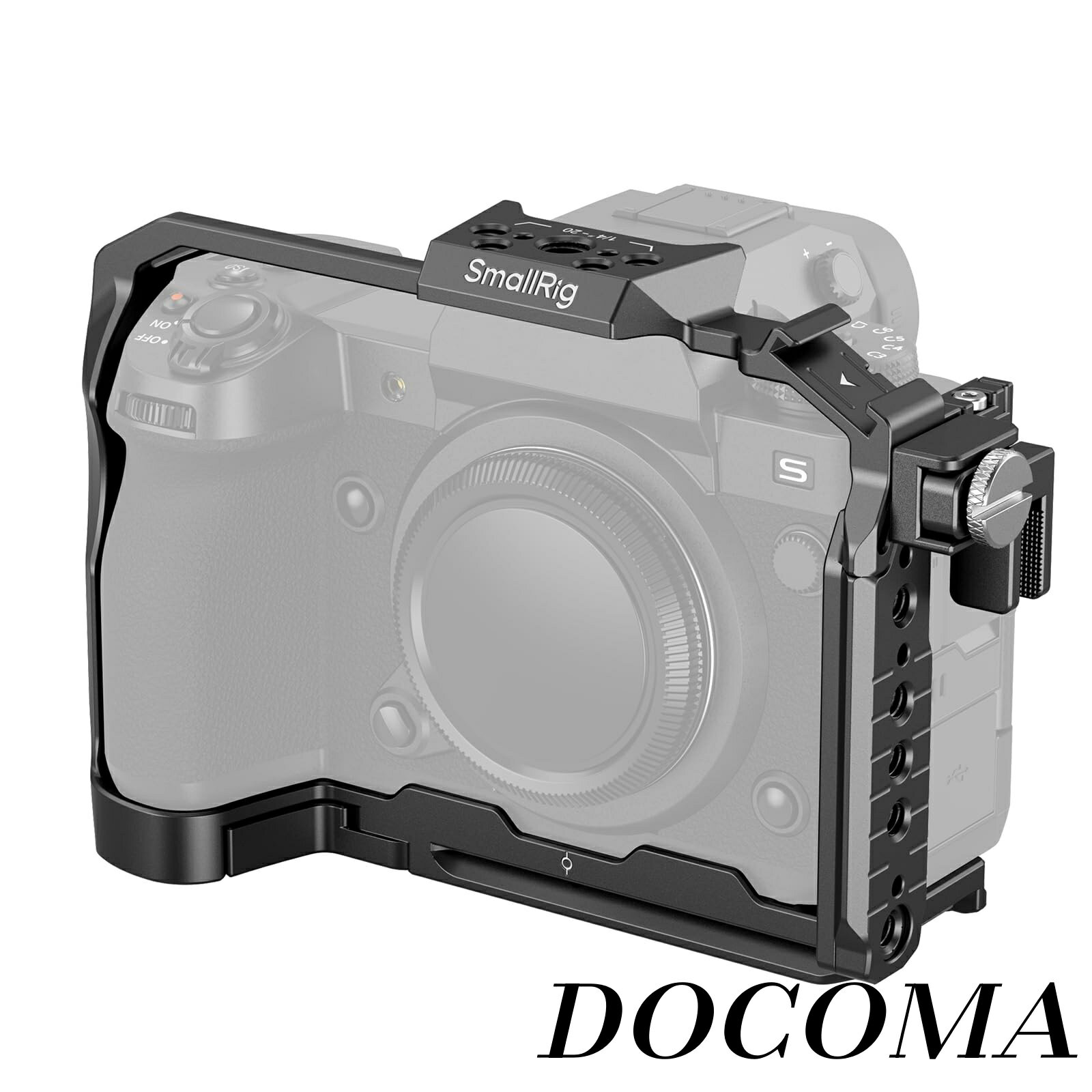 X-H2 / X-H2S カメラフルケージ FUJIFILM X-H2 / X-H2S用 HDMI 用ケーブルクランプと HawkLock クイックリリースインターフェース付きアルミニウム合金ビデオ制作カメラリグ 3934B