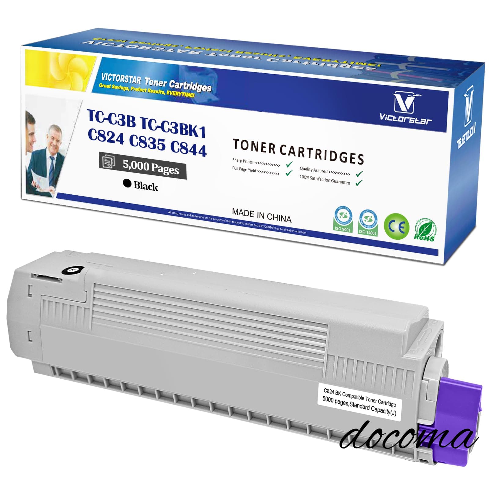 Rakuten - 【送料無料】TC-C3BK1 C824 C835 C844 互換トナーカートリッジ標準容量ブラック約 5000枚 対応機種 沖データ OKI C844dnw C835dnwt C835dnw C824dn
