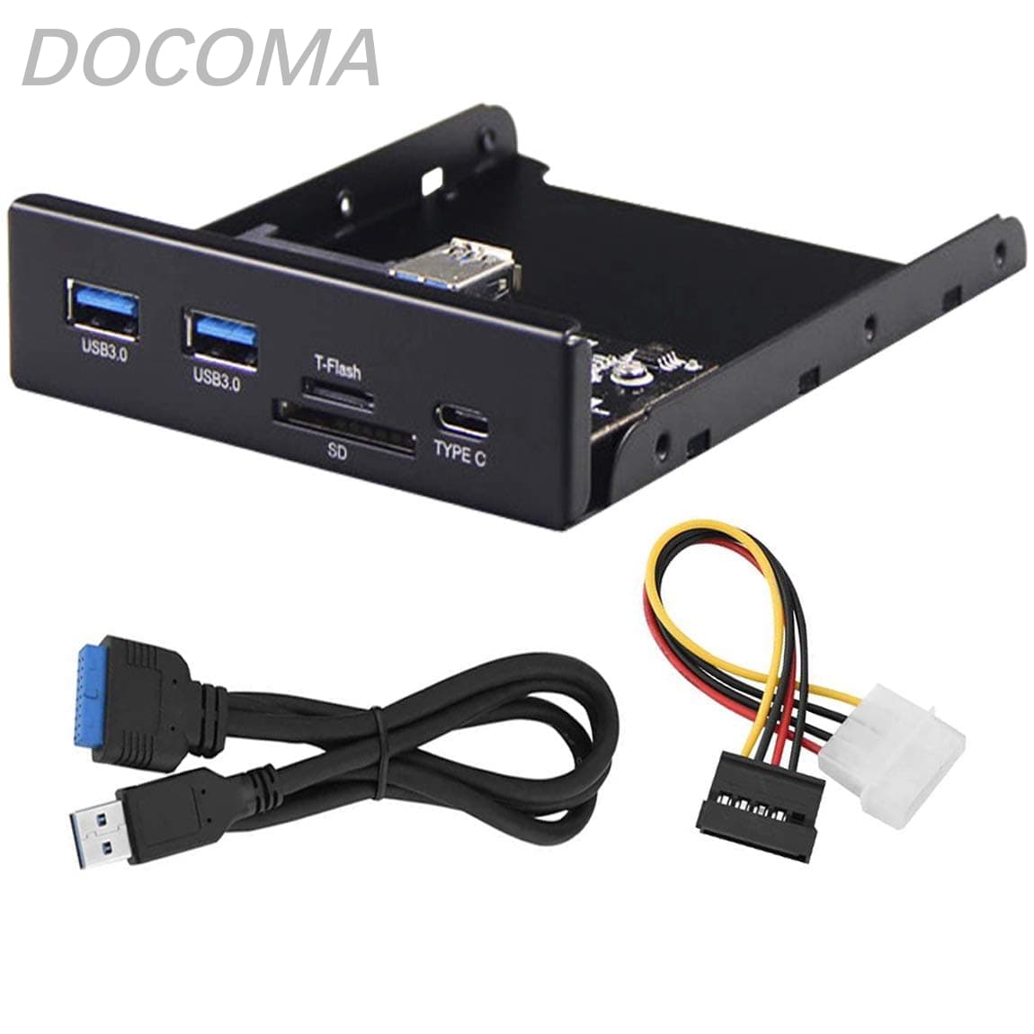 【送料無料】多機能 Type C / USB3.0 / TF SD/デスクトップフロッピードライブのUSB3.0外部インターフェイスを拡張して 【多機能 Type C * 1 + USB3.0 * 2 + TFカード * 1 + SDカード * 1】内蔵型メモリカードリーダーPCフロッピードライブ用